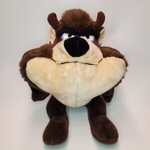 Tasmanian Devil Large 17" Hard Stuffed Animal 1992 Warner Bros